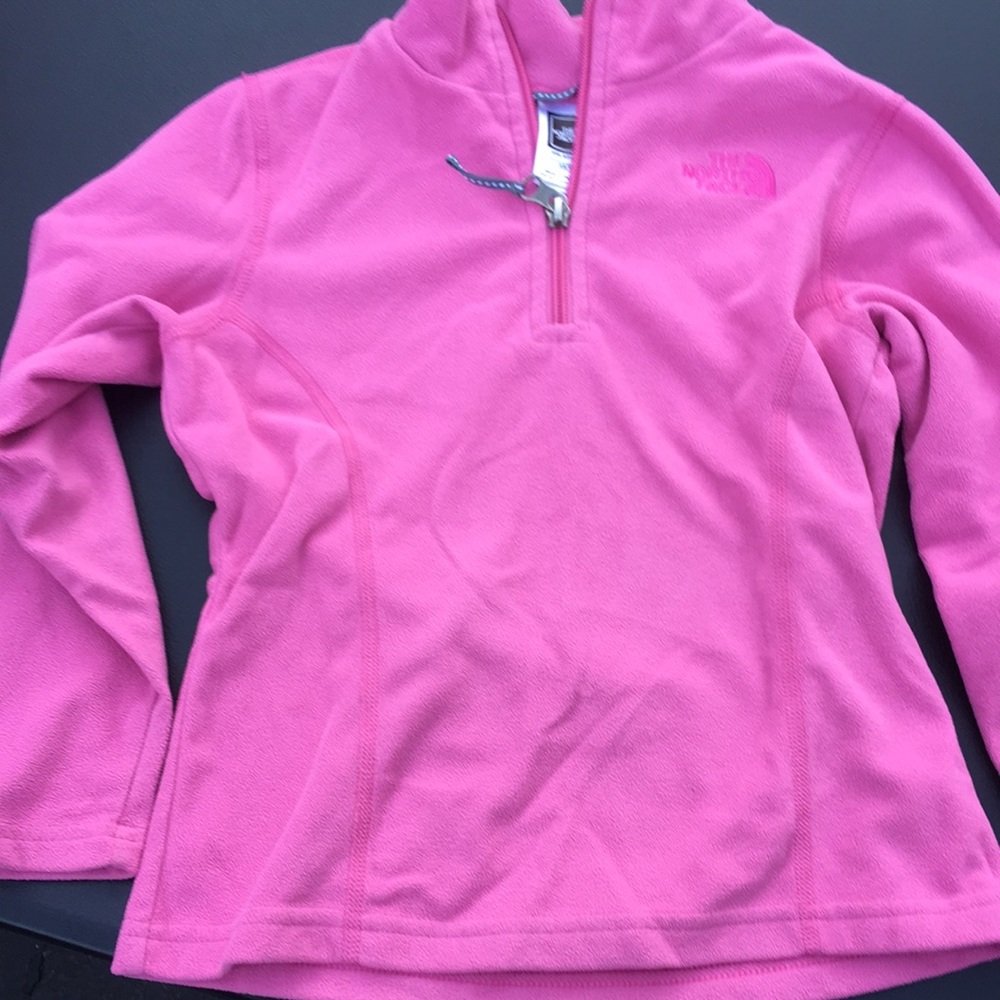 Vintage The North Face pink fleece pull over